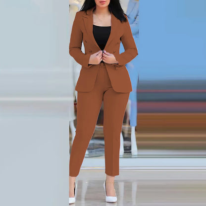 Fashionable Business Look Business Wear Casual Trousers M Orange All Seasons Casual Style Long Sleeve Style New Condition