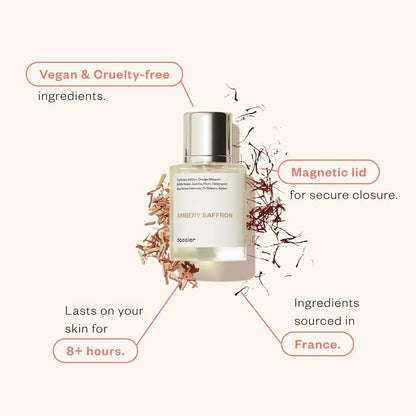 Dossier Ambery Saffron 1.7 Oz (50ml) Eau de Parfum Spray Perfume Fragrance Unisex Perfume Spray NEW IN BOX Badiee Stylez