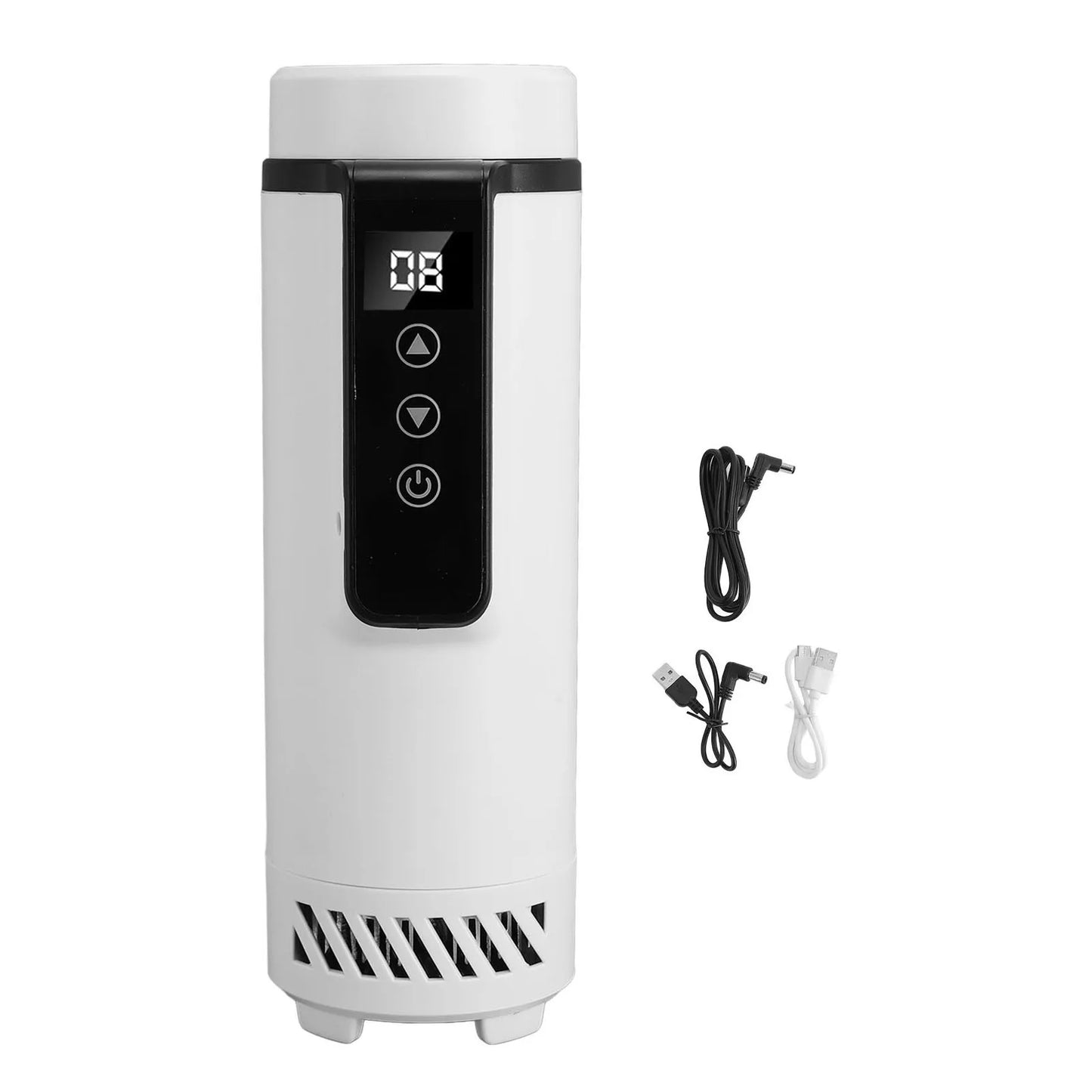 Insulin Cooler Box 30H Medication Cooler for Travel Digital Temp Control Mini Refrigerated Holds Up 5 Insulin Pens for Outdoor White