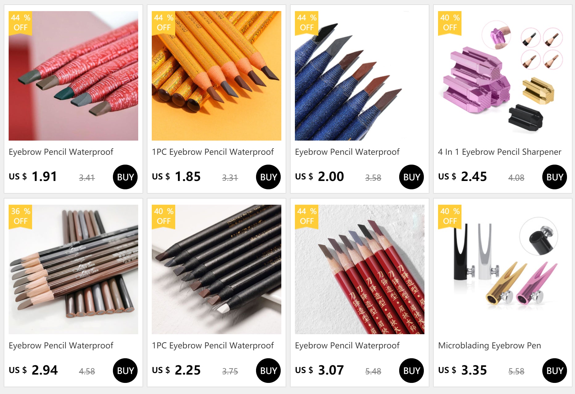 Eyebrow Pencil Waterproof Microblading Eyebrow Pen Tint Tattoo Eyebrows Makeup Cosmetics Natural Long Lasting Eye Brow Pencil