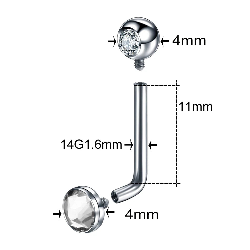 1PC Titanium Christina Piercing Flower Vertical Hood Intimate Piercing Gold Color Sexy Belly Rings Surface Jewelry for Men Women Badiee Stylez