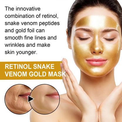 Gold Retinol Snake Venom Peel Off Mask Remove Blackheads Deep Cleansing Shrink Pores Moisturizing Facial Mask Skin Care Products