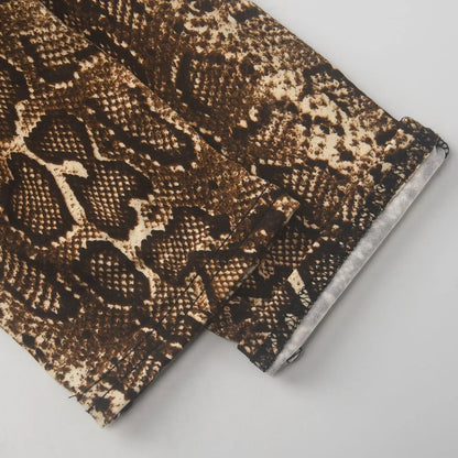 New Serpentine Leopard Print Y2k One Pieces Sleeveless Jumpsuit Fashion Clothes For Women Sexy Night Club Outfits Badiee Stylez