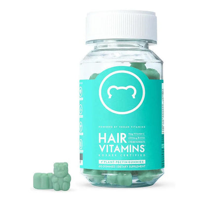 Bear Hair Vitamin Gummy Biotin 6000mcg Multivitamin Supplement Vegan Vitamin Hair, Skin & Nail Growth Gummies for Men & Women 1Bottle