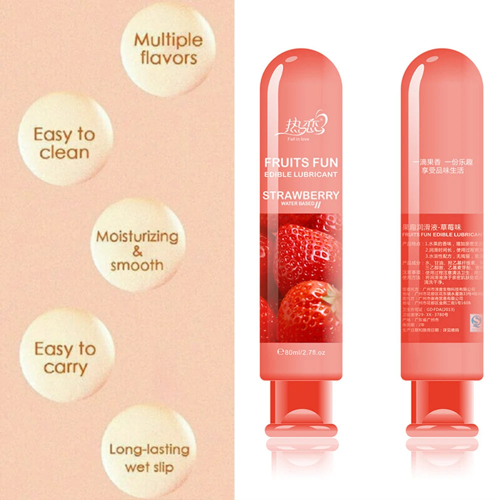 Lickable Lubricant Passionate Fruity Lubricant Water-Soluble Body Adult Sex Strong Wire Drawing Easy to USE