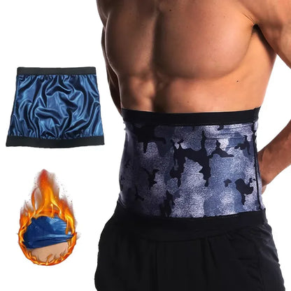 Men Sauna Suits Waist Trimmer Belly Wrap Workout Sweat Band Abdominal Trainer Weight Loss Shaper Tummy Control Slimming Belts