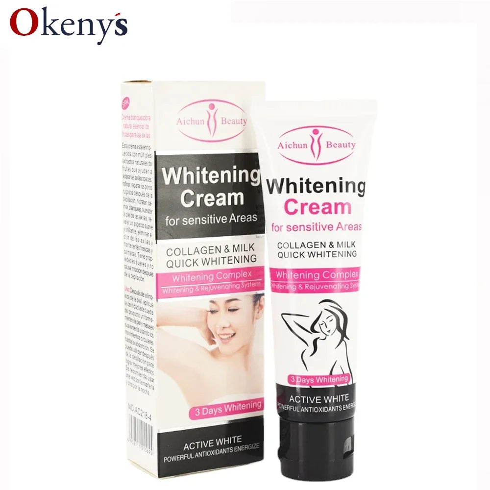 Aichun Beauty Body Creams Armpit Whitening Cream Between Legs Knees Private Parts Whitening Formula Armpit Whitener Intimate Default Title