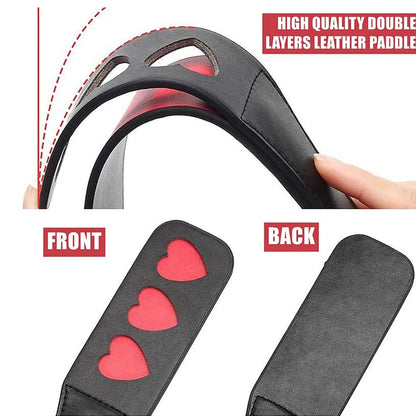 Horse Crop PU Leather Soft Anti-slip Handle Riding Paddle Outside Game Play Racing Horses Training Practice Tools