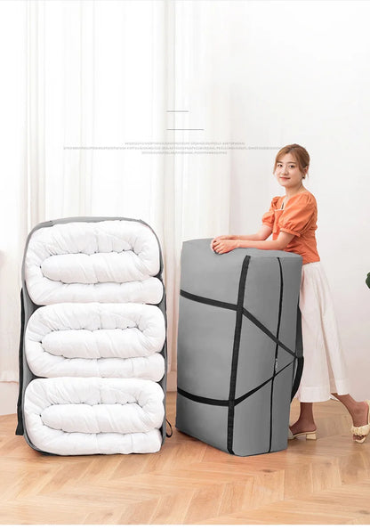 Extra Large Waterproof Moving Luggage Bags Laundry Shopping Bag foldable luggage travel bag Thin Oxford Cheap Quilt Organizer