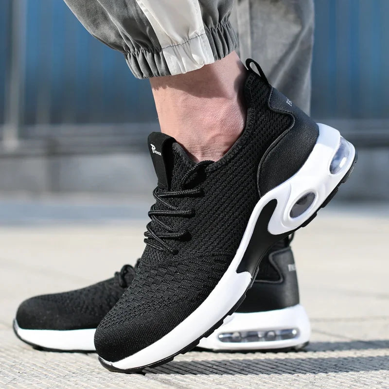 2025 Lightweight Men Safety Shoes Steel Toe Cap Work Sneakers Men Protective Shoes Anti-smash Anti-puncture Indestructible Shoes - Badiee Stylez