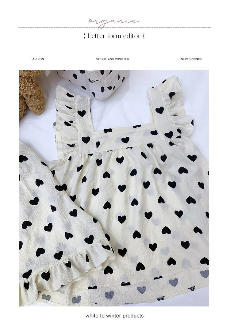 Summer Spwear Women's 2025 New Japanese Sle Fre Vest orts Woven Cotton Thin Home Clothes Set Sweet Print ort Pants