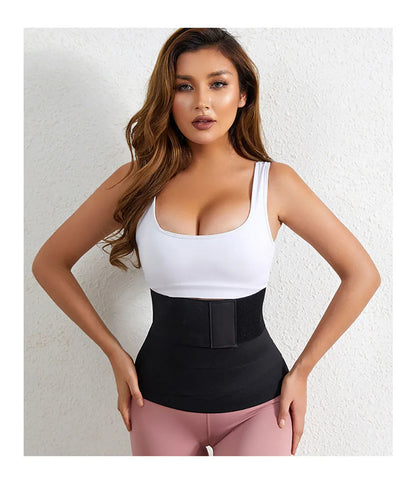 Women Hook and Loop Abdominal Slimming Bandages with Elastic Wrap Daily Use and Effective for Post-Gym Maternity Supplies