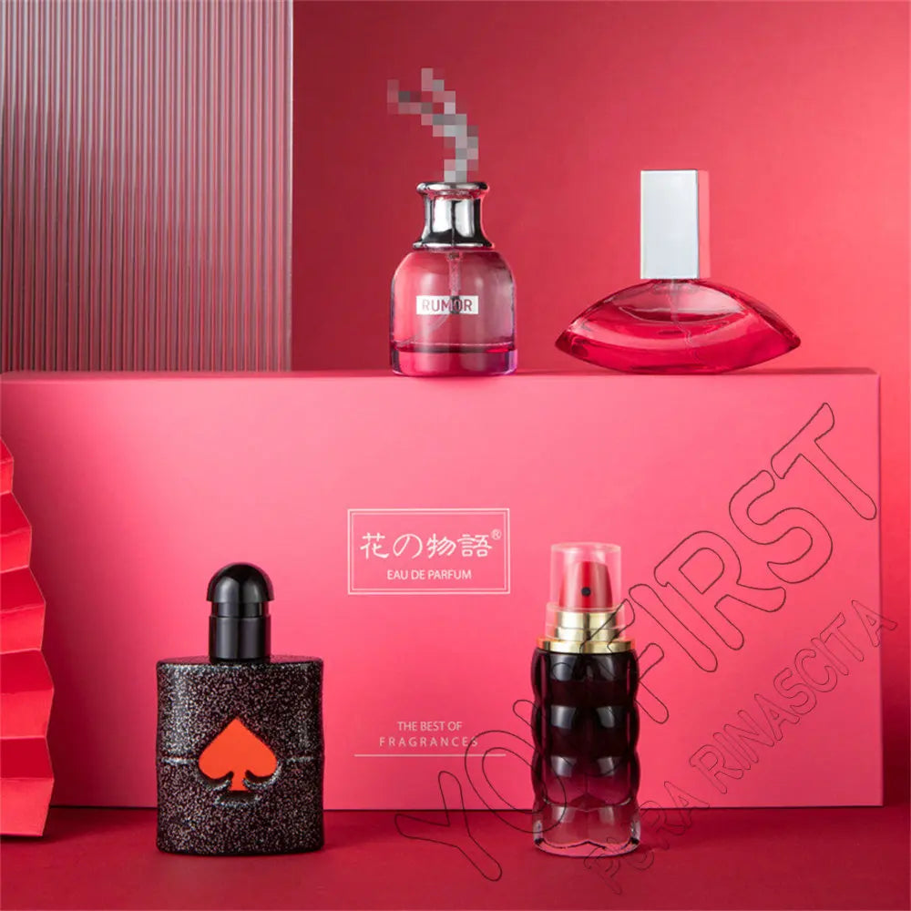 Private Brand Perfume Women Eau De Parfums Dames 105ml Perfumes De Mujer Originales Gift Box 4Pcs Set Natural Floral Scent Spray Badiee Stylez
