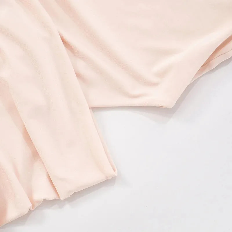 Women Hollow Out Short Sleeve Ruched Sexy Mini Dress for Women Fashion Half High Collar Skinny Club Party Dresses Female