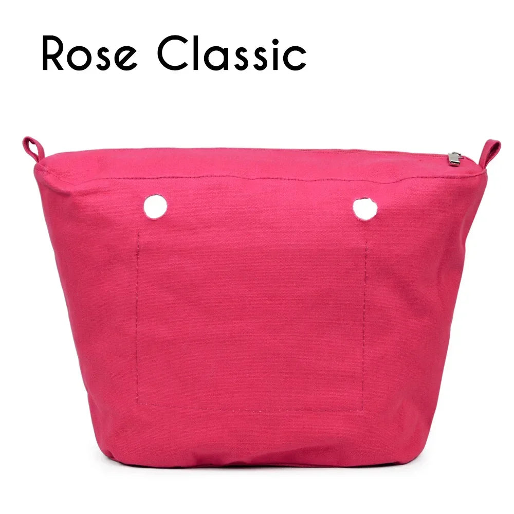 TANQU New Waterproof Inner Bag Organizer Insert Zipper Pocket for Classic Mini Obag Canvas Material for O Bag Rose Classic CHINA