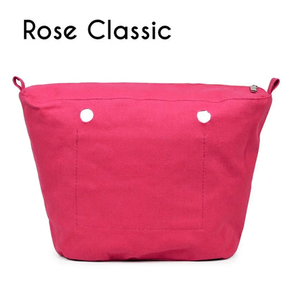 TANQU New Waterproof Inner Bag Organizer Insert Zipper Pocket for Classic Mini Obag Canvas Material for O Bag Rose Classic CHINA