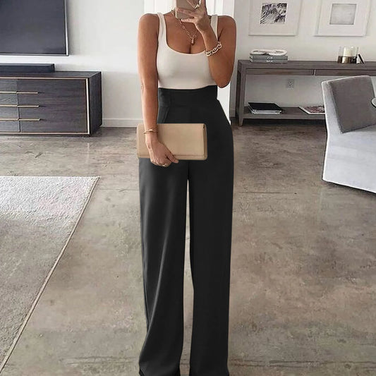 Sexy Rompers Jumpsuit Pants For Women Sleeveless Outdoor Fashion Causal Sleeveless Wide Leg Trousers Elegant Workplace Clothing Badiee Stylez