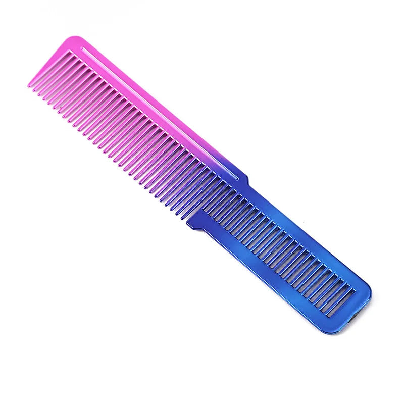 Salon Professional Electroplated Comb Barber Comb Stylist Styling Tool Accessories Salon Anti-static Hair Cut Comb C