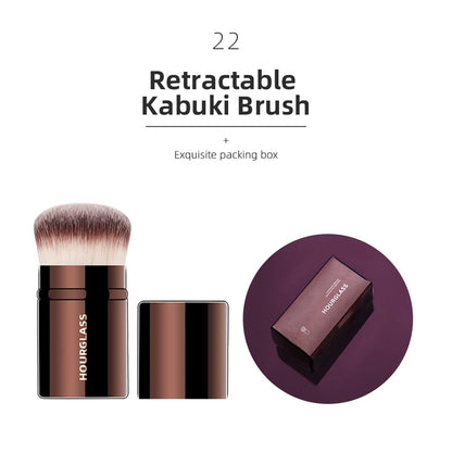 Hourglass Makeup Brushes Powder Foundation Concealer Blusher Bronzer Eye Shadow Eyebrow Eyeliner Sculpting Brush 22