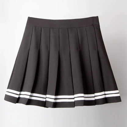Black High Waist Mini Skirts Punk Pleated Vintage Skirt Gothic Streetwear Cross Print Pleated Women Skirts Lolita Harajuku Skirt 1807HS