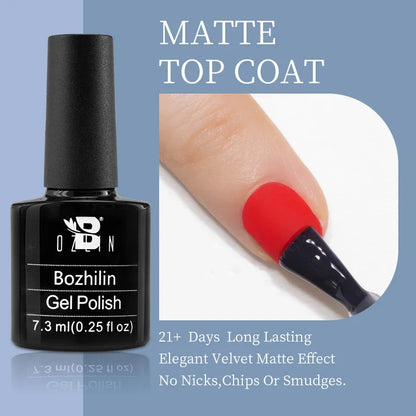 AWStorG15ml 2 IN 1 Crystal Top Coat Transparent Soak Off UV LED Nails Art Manicure Gel Nail Polish Varnishes Primer Function Gel matte top coat