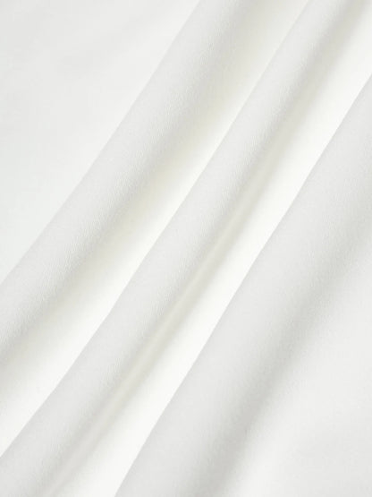 Women’s Loose Jumpsuit Pockets Solid Elegant Straight Long Pants Summer Round Neck 3/4 Sleeves Casual Female Office Lady Rompers Badiee Stylez