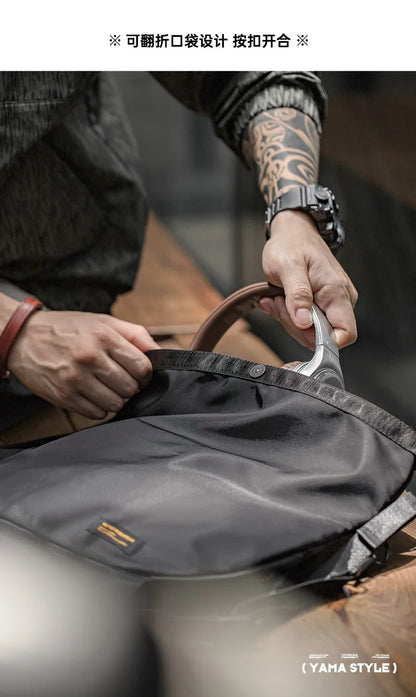 Maden Outdoor Large Capacity Crossbody Bags Men's Multifunctional Hiking Cycling Travel Adjustable Strap Shoulder Messenger Bag