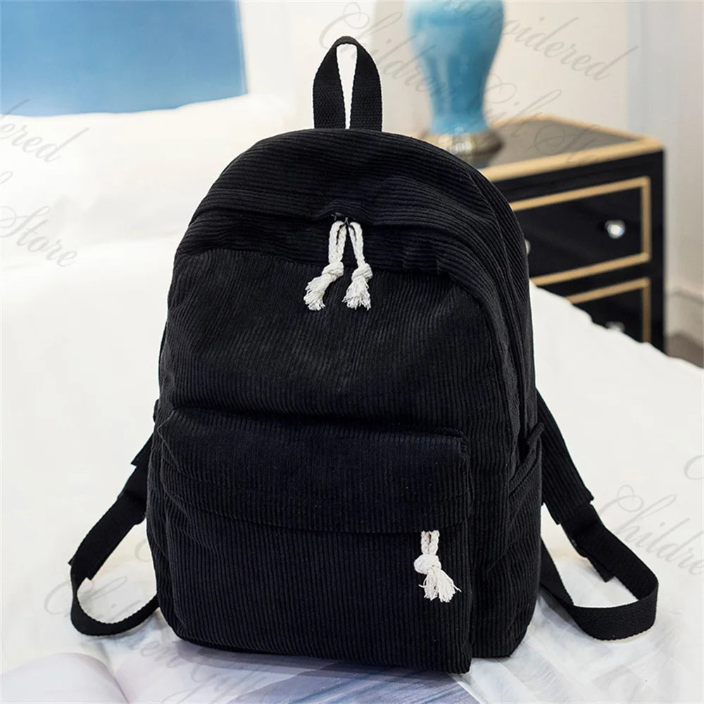 Personalized Children's Schoolbag Baby Stroller Bag Customized Kindergarten Snack Backpacks with Name Solid Color Backpacks black