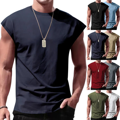 2024 men's casual sports breathable fast dry muscle vest DF-28 zangqing Pack of 1