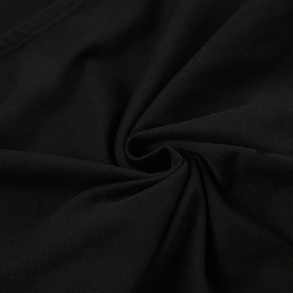 CIBBAR Gothic Print Black Tube Top Women Strapless Skinny Cropped Tops Summer Casual Chic Graphic Tees y2k Streetwear Vest Basic