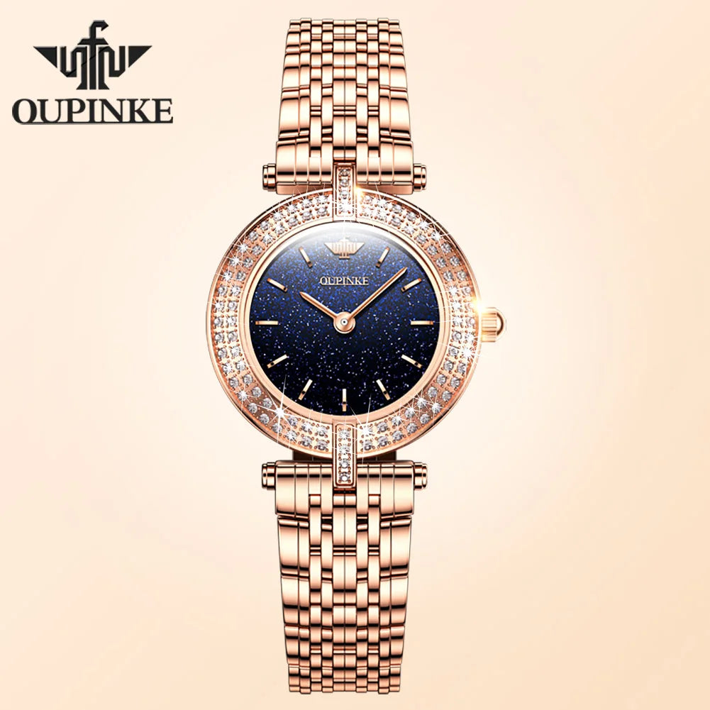 OUPINKE 3191 Luxury Elegant Womens Watches Automatic Mechanical Watch Waterproof Luminous Bracelet Set Gifts Reloj Promotion