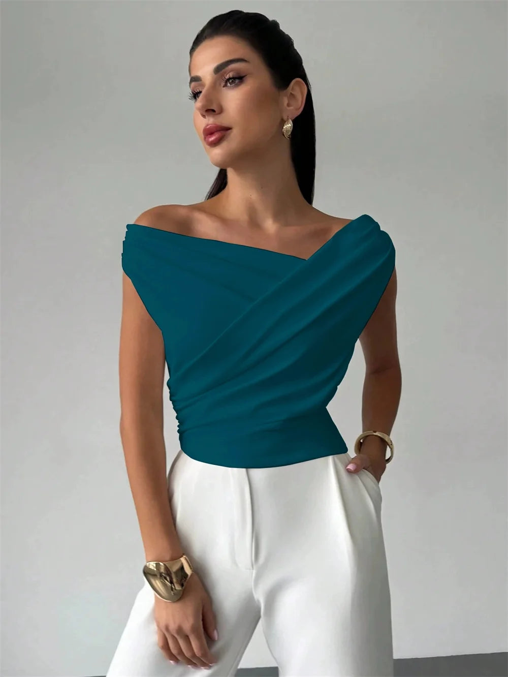 Fashion Tops Tee Woman Solid Sleeveless Shirts Ladies Camisas Mujer Summer Casual Sexy Blouse Shirt Women Clothing Blusas