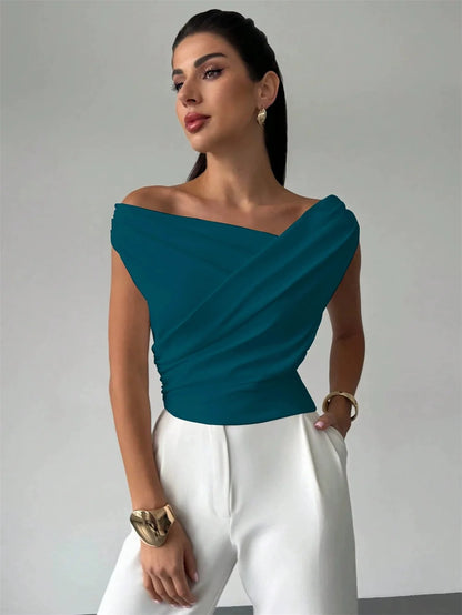 Fashion Tops Tee Woman Solid Sleeveless Shirts Ladies Camisas Mujer Summer Casual Sexy Blouse Shirt Women Clothing Blusas