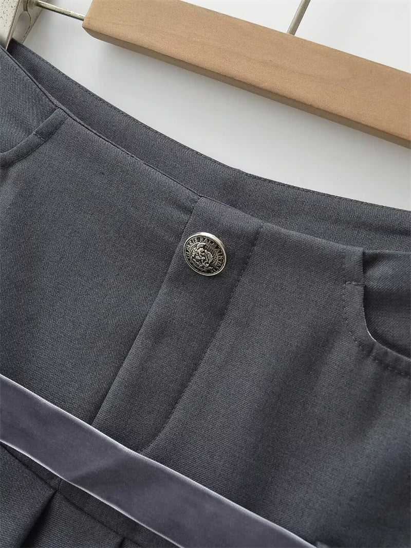 Women's Y2k A-line Pleated Skirt Vintage Plaid Mini Skirt Harajuku Korean Elegant Preppy Style Bow Skirts 2000s Clothes Summer