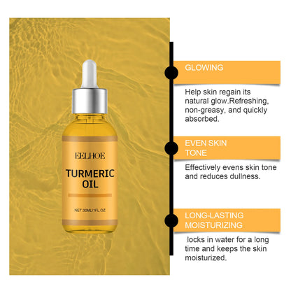 Turmeric Facial Oil Lightening Face Moisturizing & Skin Repair Smooth Deep Moisturizing Brightening Skin Care Essence Oil