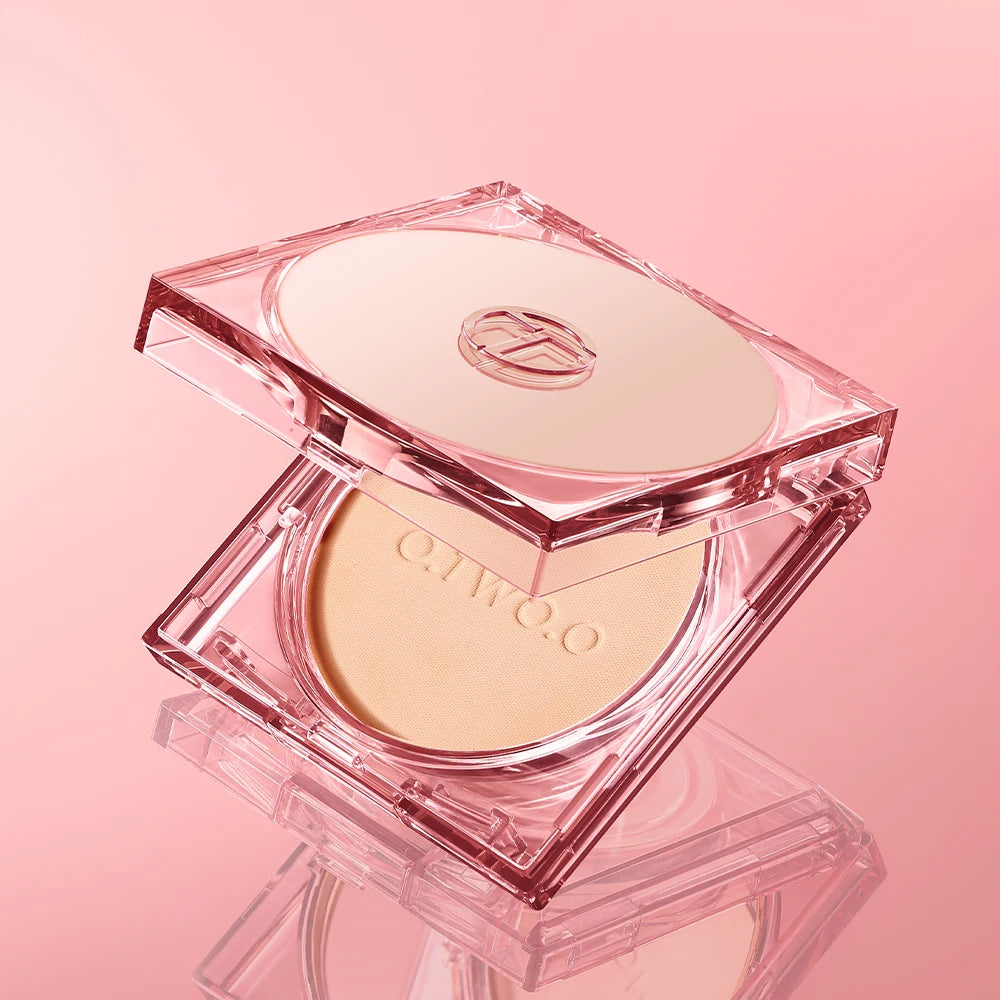 O.TWO.O Face Powder Oil-control 24 Hours Long Lasting Waterproof Matte Face Makeup Cosmetic Setting Compact Powder