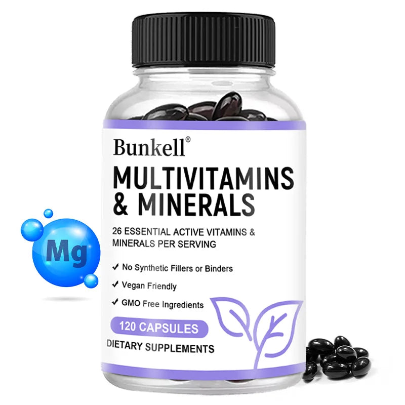 Multivitamin Capsules with Minerals,Repairs Skin,Promotes Liver Health,Improves Anemia and Vitamin Deficiencies,Boosts Energy