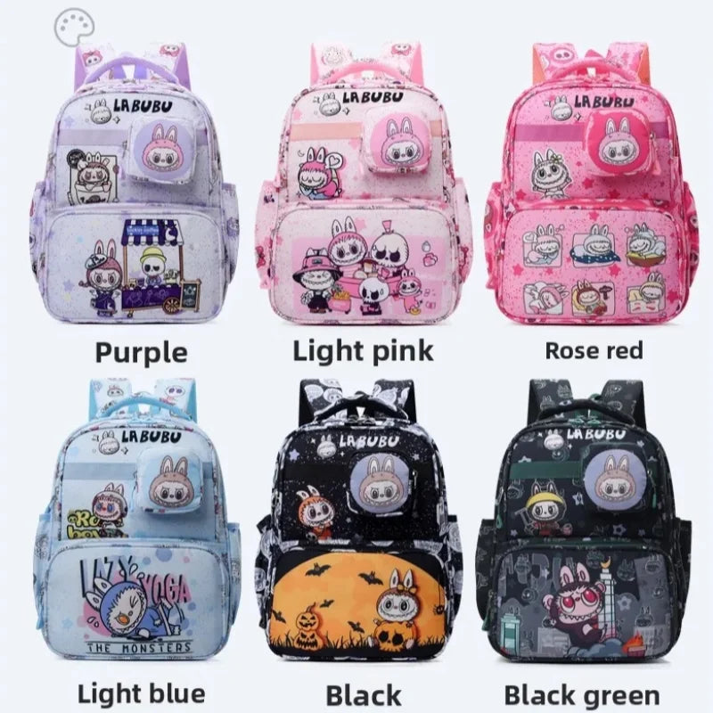 New Large Capacity Bag Children Backpack Cute Cartoon Primary School Bag Shoulder Bag New Kids Practical Portable Backpack