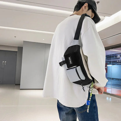 Women Waist Bag Casual Nylon Fanny Packs Banana Bags Street Hip Hop Waist Packs Unisex Chest Pack Travel Shoulder Crossbody Bags