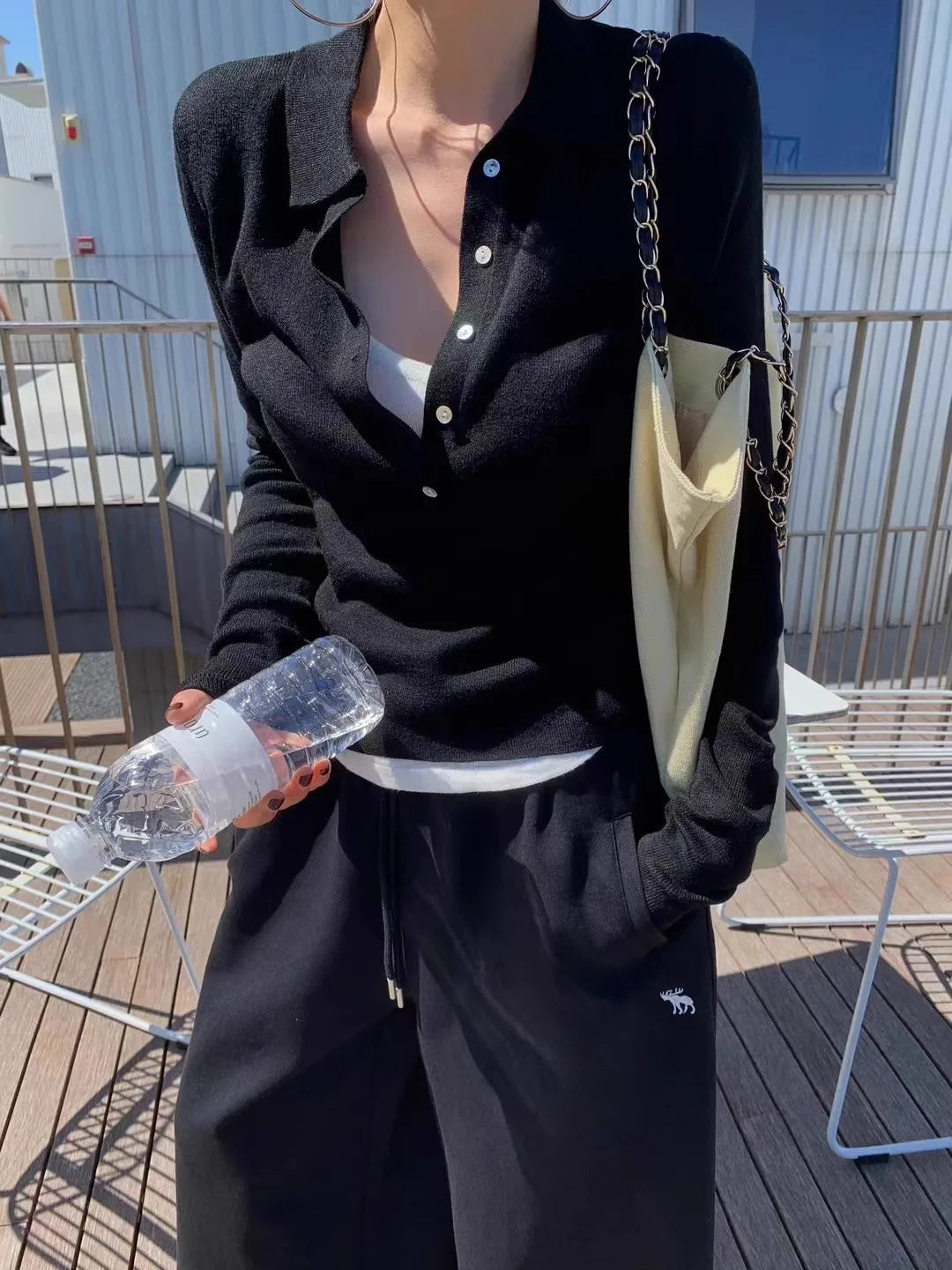 Tonngirls Korean Style Knit T Shirt Women Long Sleeve Skinny Streetwear Pullovers Fake Two Pieces Tops Fashion Autumn Winter Top