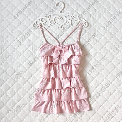 Y2K Dress Frock Hip Hop Grunge Goth Streetwear High street Pleated skirt Kawaii Unique Summer Cool Chic Dark style Jersey dress Fen 4