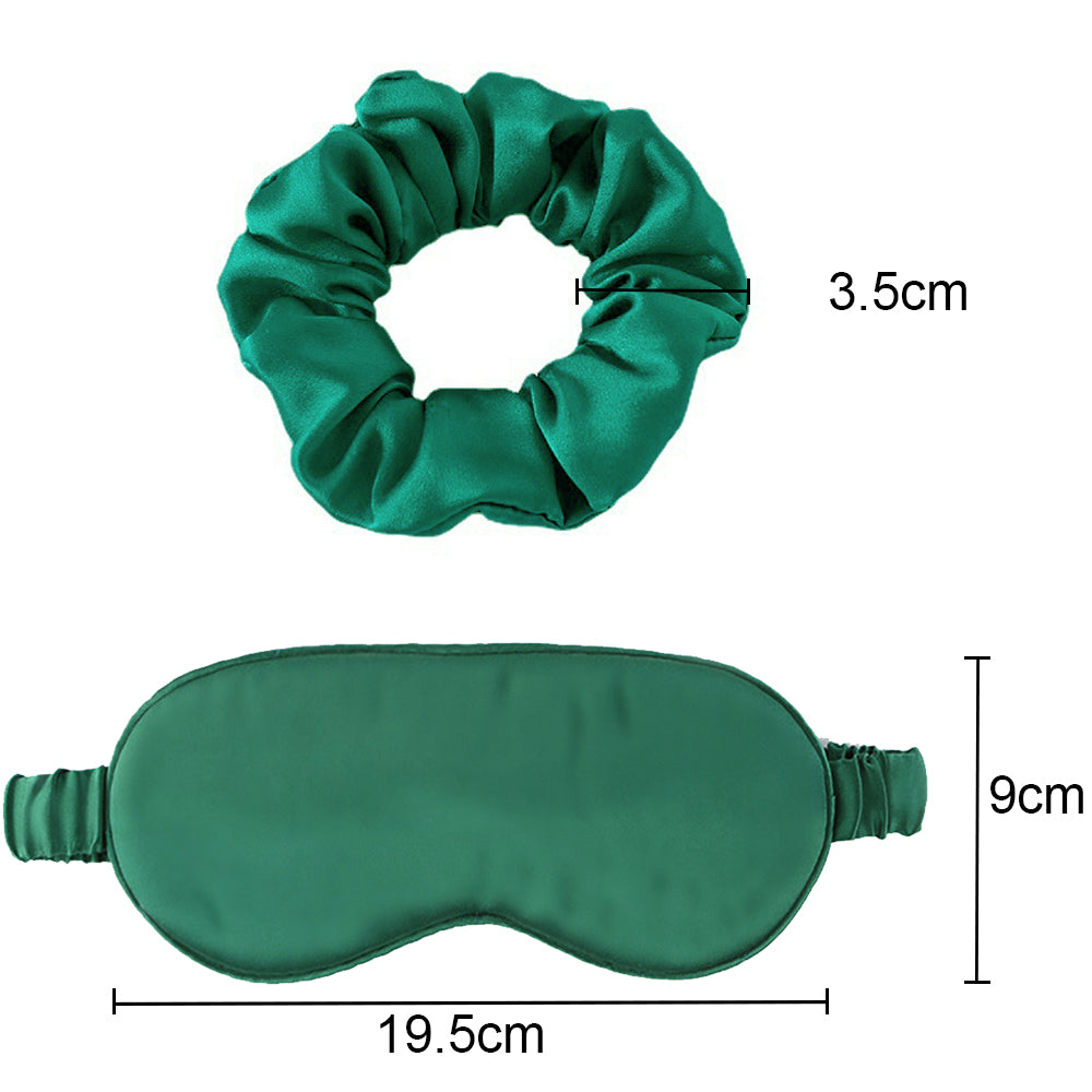 Zipper Natural Silk Pillowcase Matched Sleep Mask Hair Scrunchie Gift Set Both Sides 100% Mulberry Silk for Healthy&Good Sleep Badiee Stylez