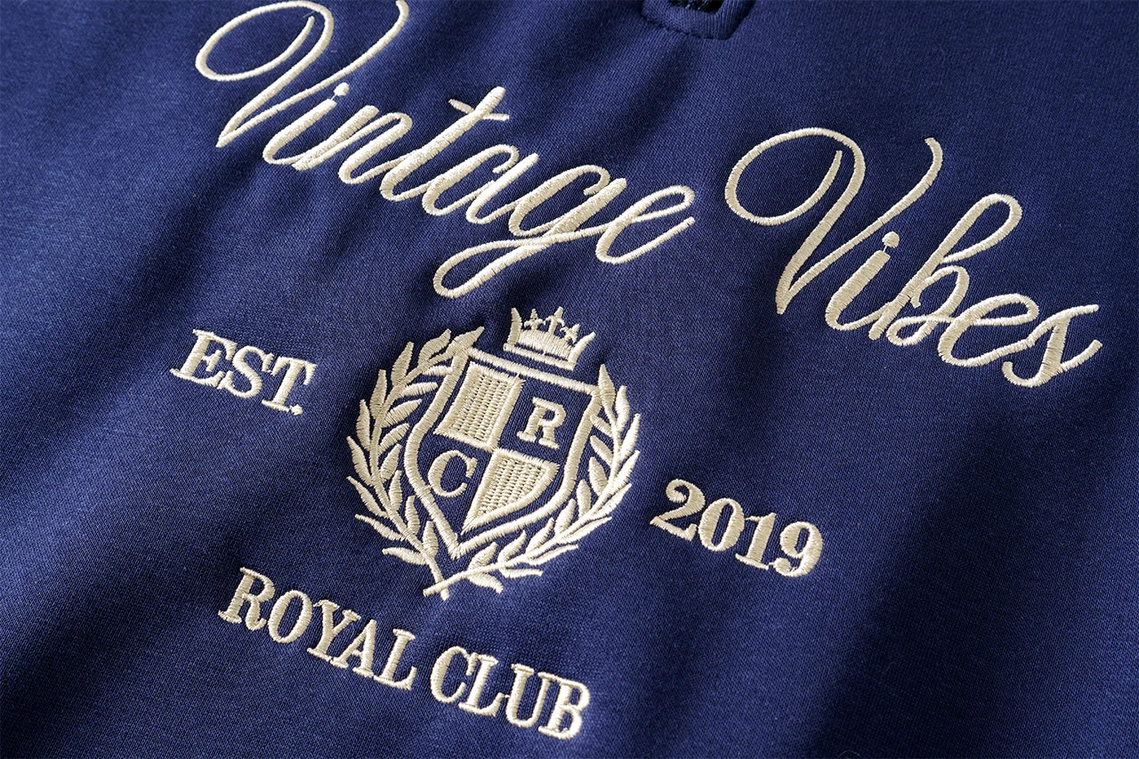 Vintage Letter Embroidery Sweatshirt Women Zipper Lapel Collar Long Sleeve Sweatshirts Autumn Streetwear Fashion Sport Pullovers