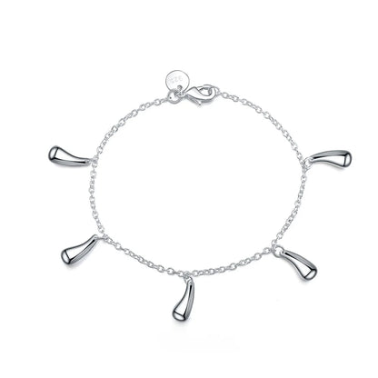 New High quality 925 Sterling Silver 4MM Women Men chain Male Twisted Rope Bracelets Fashion Silver Jewelry H218