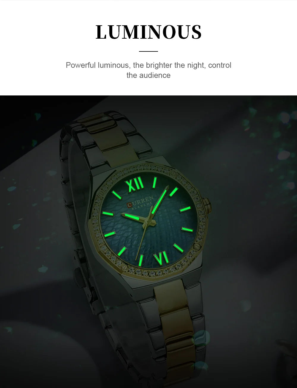 CURREN 2025 Casual Ladies Quartz Wrist Watch Luminous Bracelet Women Watch Clock Luxury Brand Design Women Montre Femme Reloj