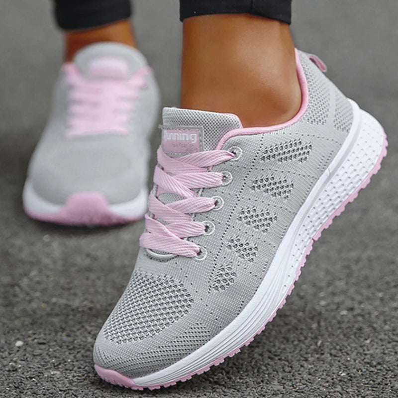 Fashion 2025 New Women's Sneakers Platform Shoes Woman Plus Size Casual Sneaker Woman Lace Up Female Sneakers Tenis Feminino Badiee Stylez