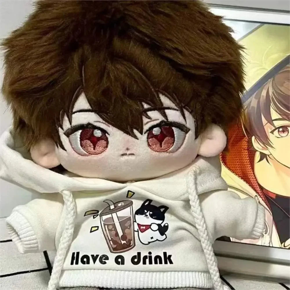 Pretty Dress Clothes for 20cm Cotton Doll, Kpop Plush Dolls Cute Outfit JK Dress Hoodie Casual Set Doll's Accessories 32