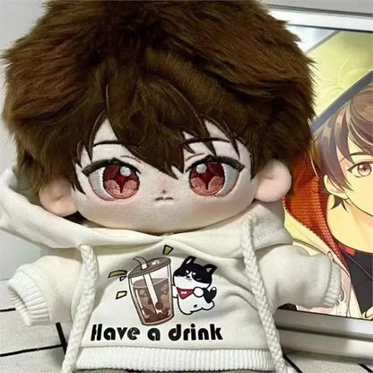 Pretty Dress Clothes for 20cm Cotton Doll, Kpop Plush Dolls Cute Outfit JK Dress Hoodie Casual Set Doll's Accessories 32