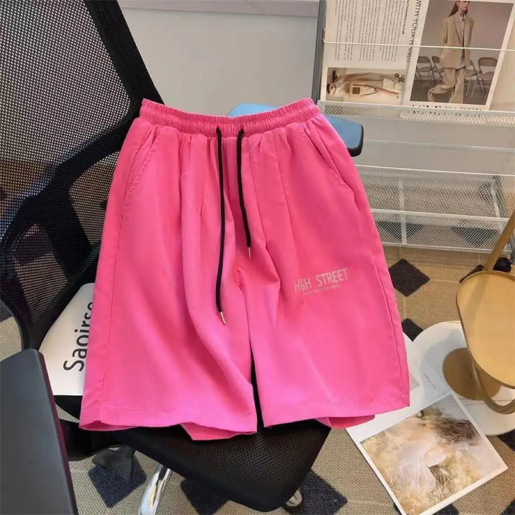 Summer Loose Short Sleeve Tops Ladies Casual Two Piece Set Summer Printing Women's Clothing New Fashion Elastic Waist Shorts