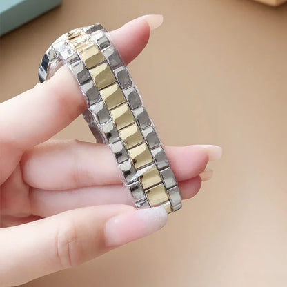 Fashion Diamond Women's Watch Luxury Stainless Steel Ladies Quartz Wristwatch Clock Elegant Dress Female Clock relogio feminino